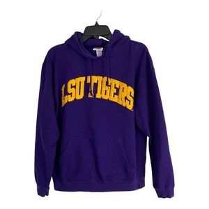 Red Oak Adult Jacket Size Large Purple LSU Tigers Long Sleeve Hoodie Unisex